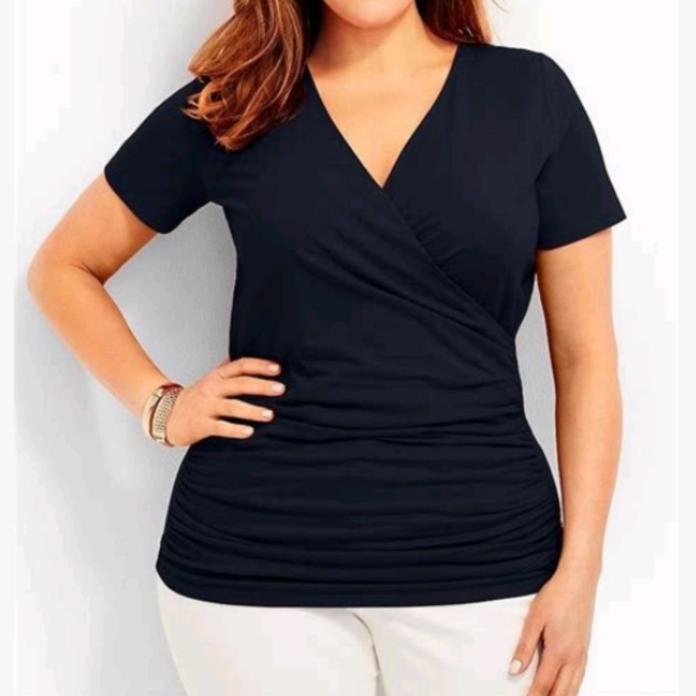 Talbots wrap style top